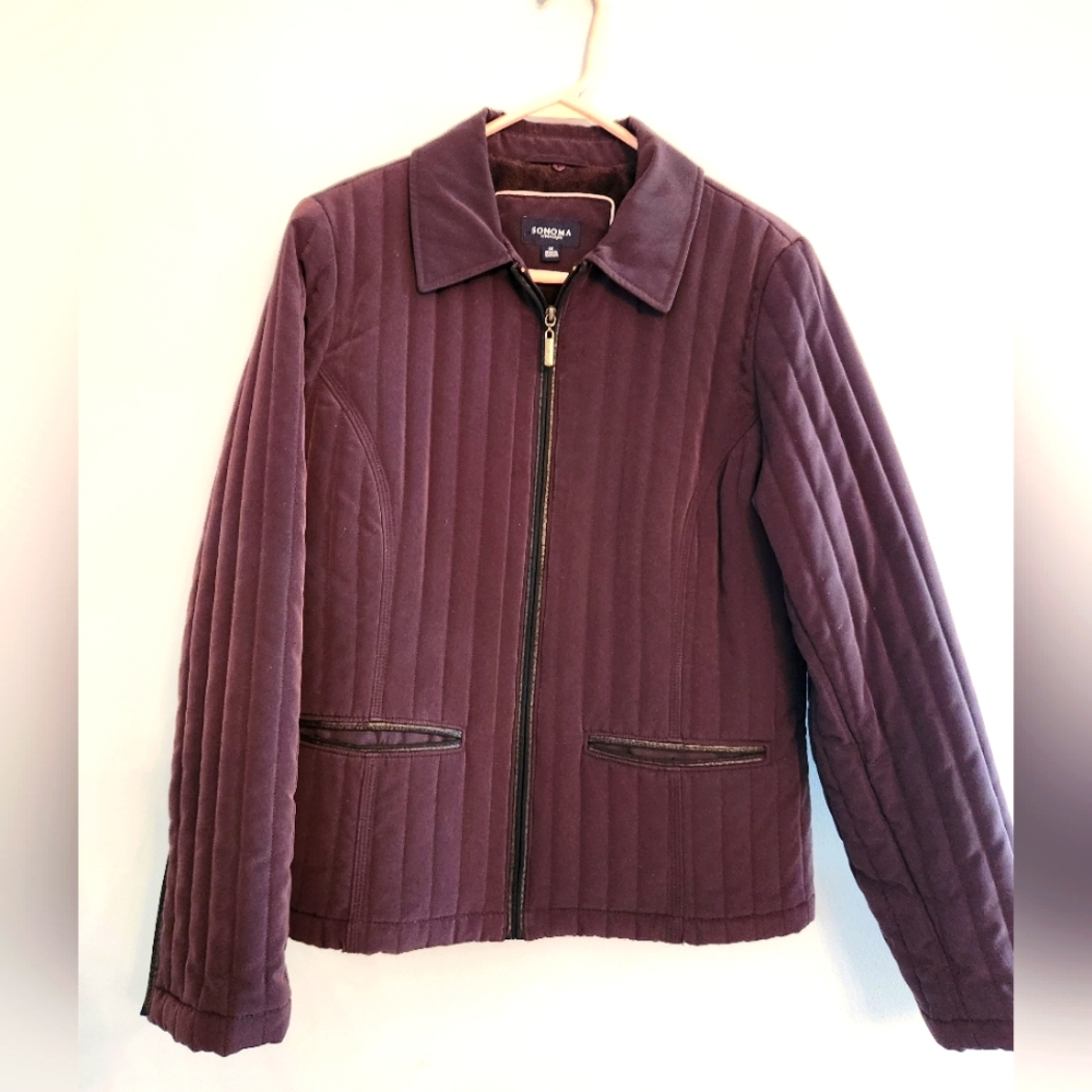 Sonoma Deep Brown Corduory Jacket. SIZE M